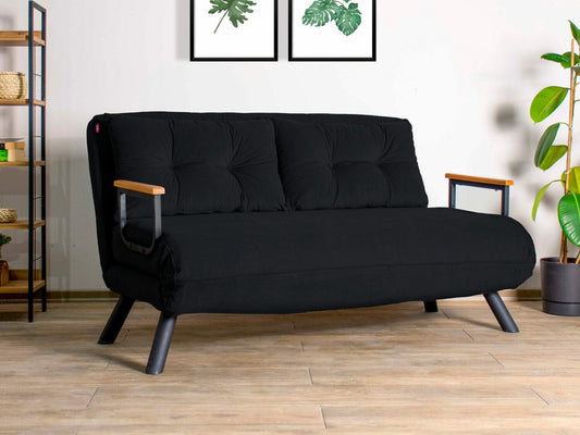 Kanapéágy Sando 2-Seater - Black Fekete