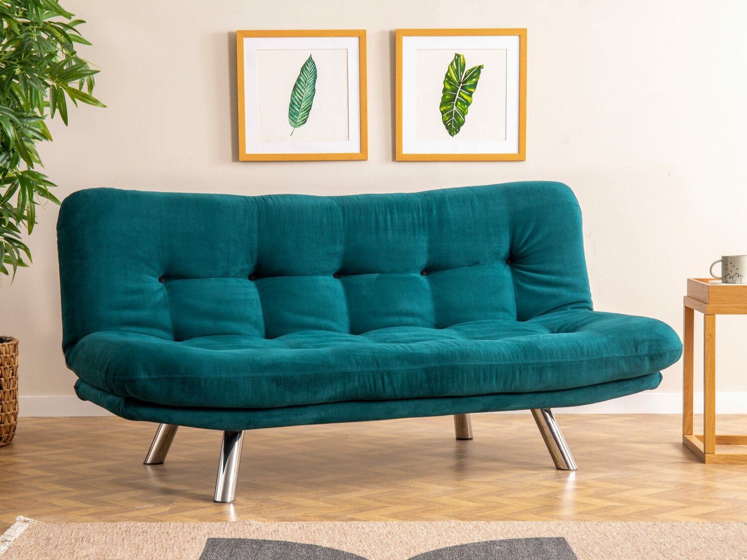 Kanapéágy Misa Small Sofabed - Petrol Green Sötét türkiz