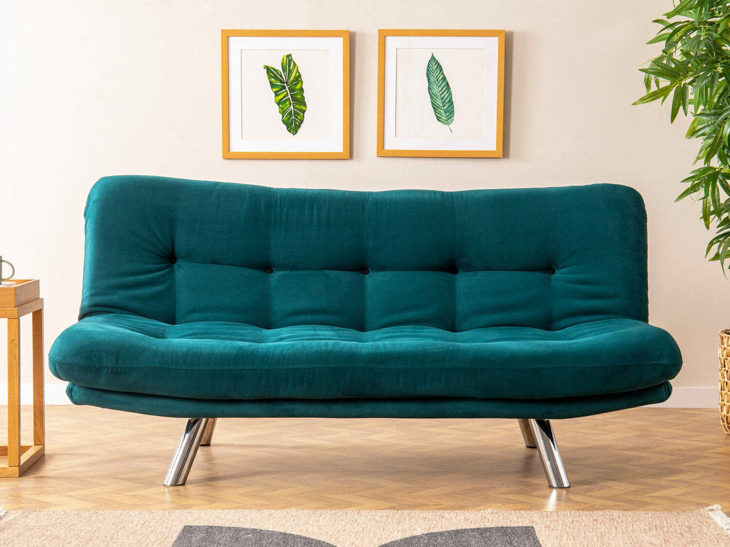 Kanapéágy Misa Small Sofabed - Petrol Green Sötét türkiz