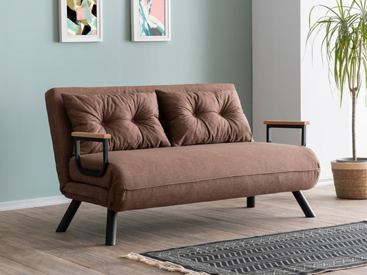 Kanapéágy Sando 2-Seater - Light Brown Barna