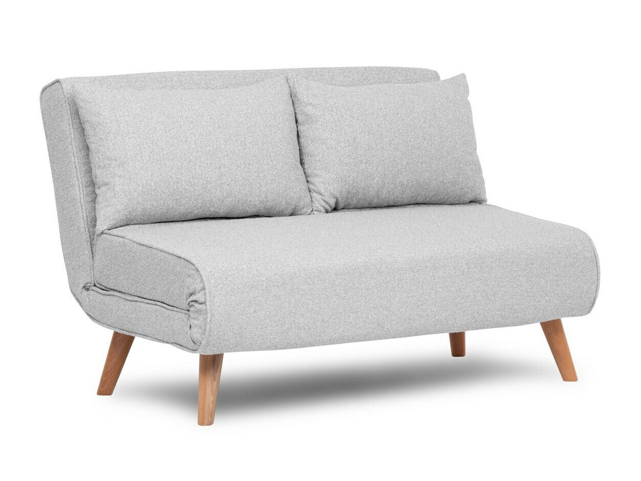 Kanapéágy Folde 2-Seater - Teddy Fabric - Grey Világosszürke