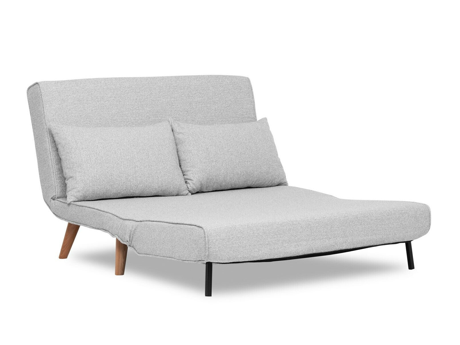 Kanapéágy Folde 2-Seater - Teddy Fabric - Grey Világosszürke