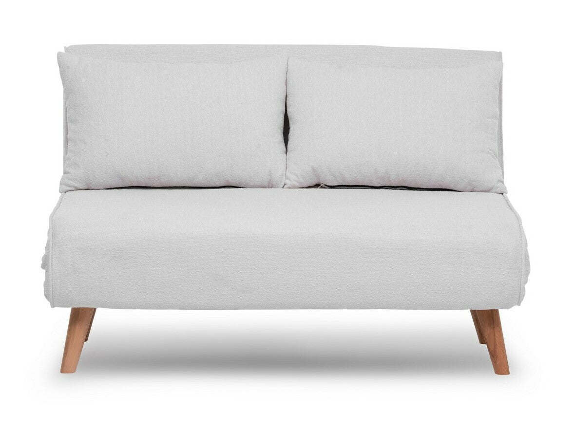 Kanapéágy Folde 2-Seater - Teddy Fabric - Cream Krém